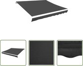 The Living Store Toile de parasol Anthracite 330 x 245 cm - Résistante aux UV et Durable