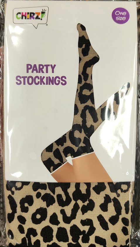 D&F Pantersokken - Panter kousen met tijgerprint - One size