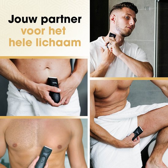 Gruttz Bodygroomer Mannen v3 - Body Trimmer - Gemaakt voor Schaamstreek - Inclusief Travelbag