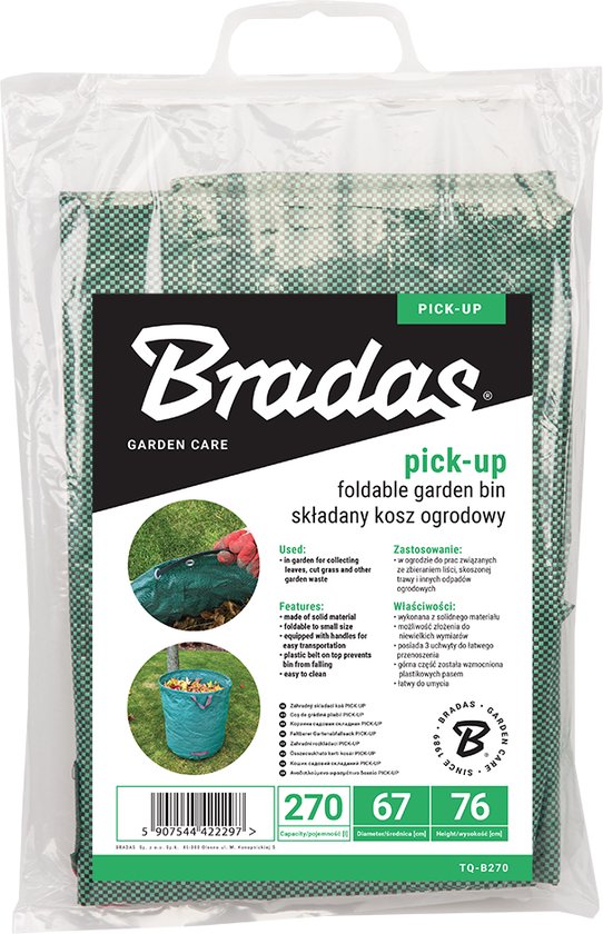 Bradas opvouwbare Tuinafvalzak 270L - Waterdicht - Tuinzak - Bladzak van BRA — afbeelding 3