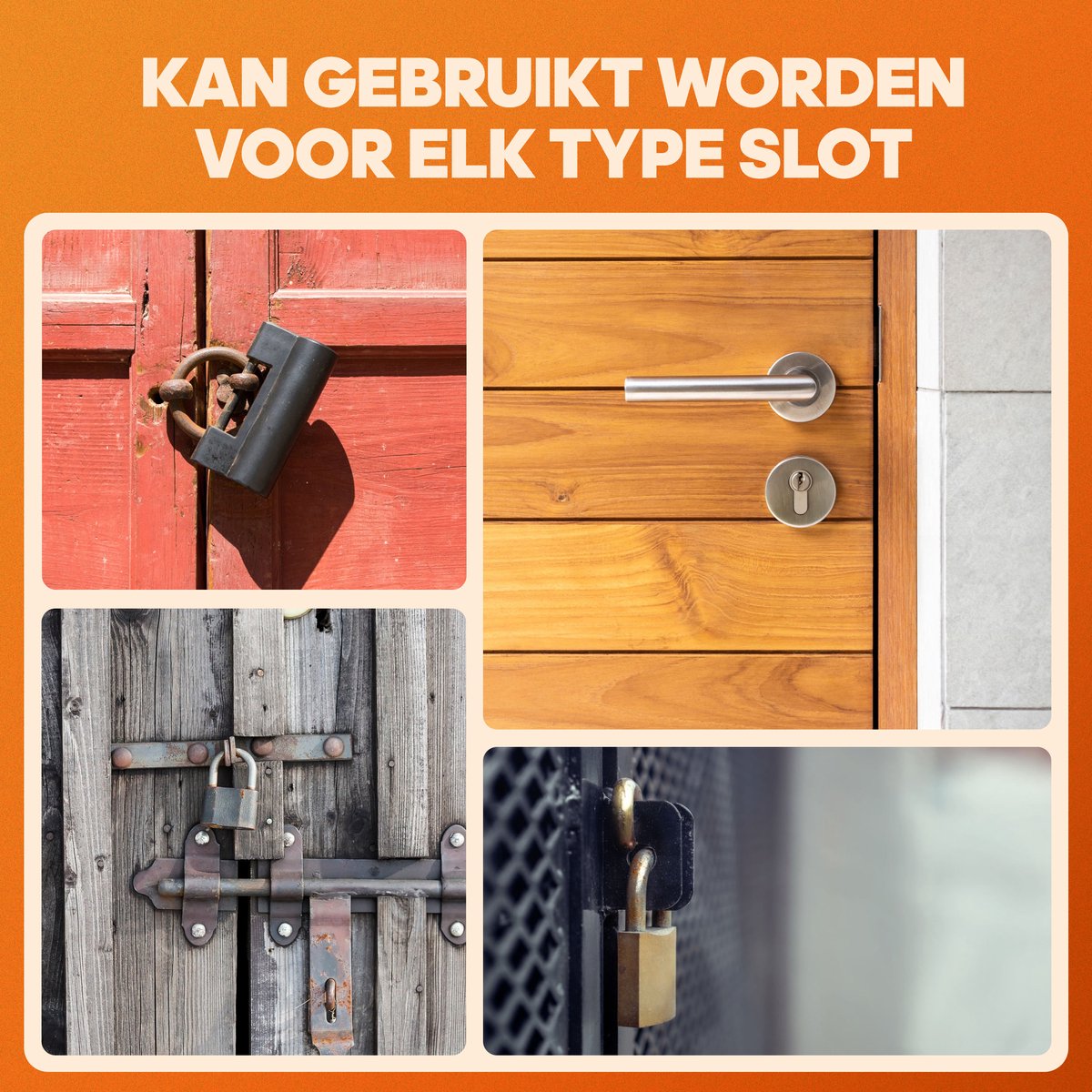 Templify Lockpick oefenset 46-delig - voor beginners en gevorderden - 4 doorzichtige sloten — cadeau in Hobby - foto 4
