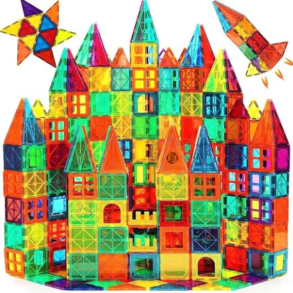 Equivera Magnetische Bouwstenen - Magnetische Bouwstenen - Magneet Bouwstenen - Magnetisch Speelgoed - Magnetic Tiles - Educatief Speelgoed - Constructie Speelgoed - Montessori Speelgoed