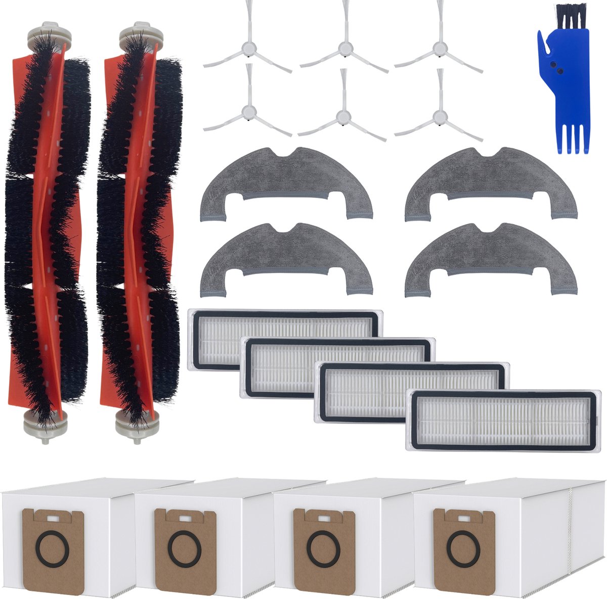 Accessoirespakket voor Dream D10 Plus/L10 Plus/Z10 Pro - Zak/Filter/Dweil/Zijborstel/Afzuigrol