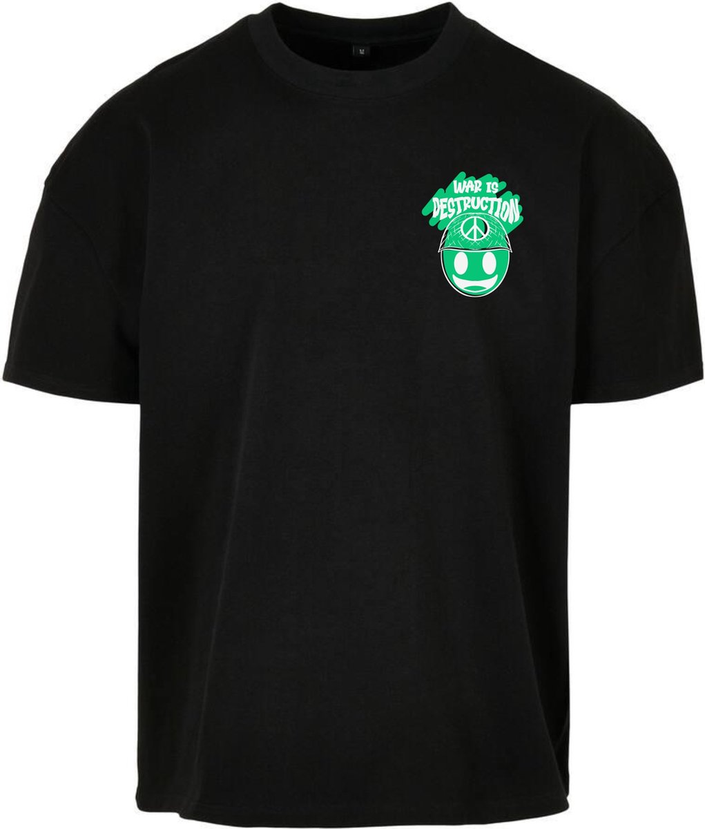 Go Mama T-shirt Heavy Oversized - Streetwear Tee - Maat S - Bottle Green
