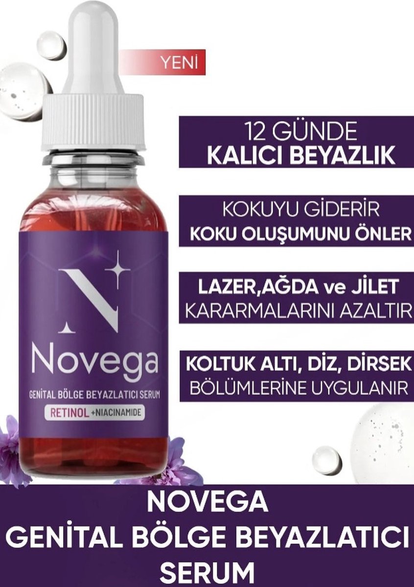 Goedkoopste Novega - Genital area bleker - anaalbleek middel - vaginale bleekmiddel 30 (.ml) Serum | met retinol collageen niacinamide | Zeer effectieve en krachtige werking | Genital bölge beyazlatici 30 ML | anaalbleekmiddel