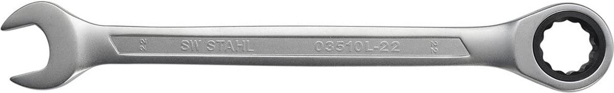 SW-Stahl 03510L-22 ringratelsleutel 22 mm I fijnvertand met 72 tanden I steeksleutel met ringratel I ringratelsleutel I ringratelsleutel