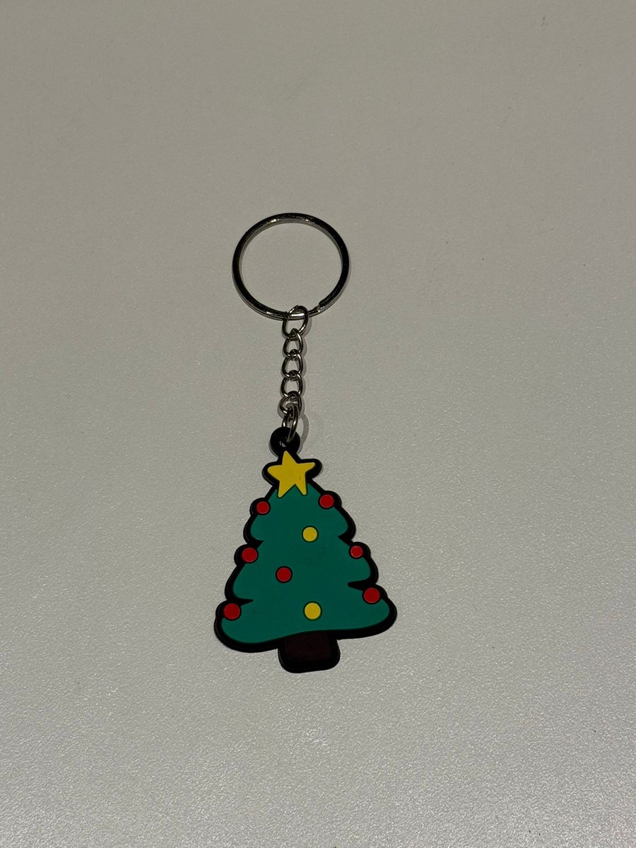 Kerst sleutelhanger - sleutelhanger kinderen - Kerstdecoratie - Kerstcadeau - 1 Stuks - Kerstboom