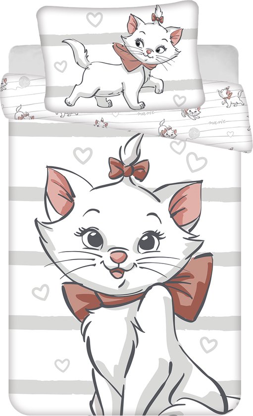 Disney Aristocats BABY Housse de couette, Marie - 135 x 100 + 40 x 60 cm - Katoen