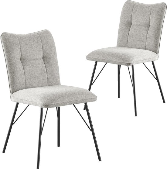 WOLTU Eetkamerstoelen Set Van 6 Woonkamerstoelen Gestoffeerde Stoel Met Armleuning Fluweel Stalen Frame