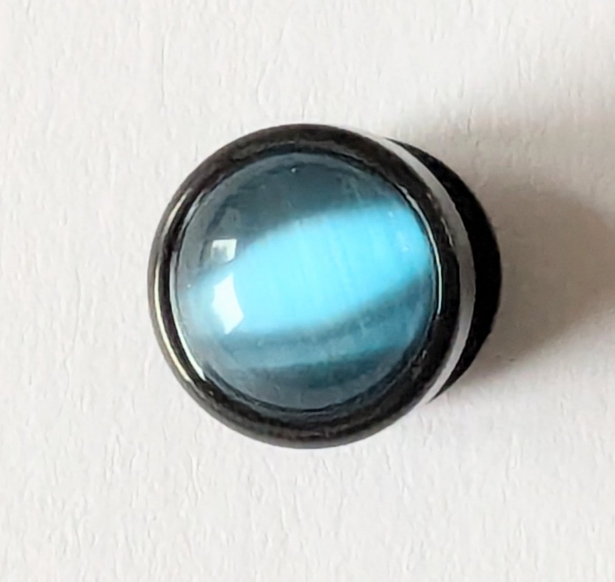 M-apART Chirurgisch staal Fake oor-plug blauw