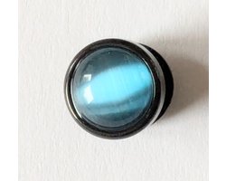 M-apART Chirurgisch staal Fake oor-plug blauw
