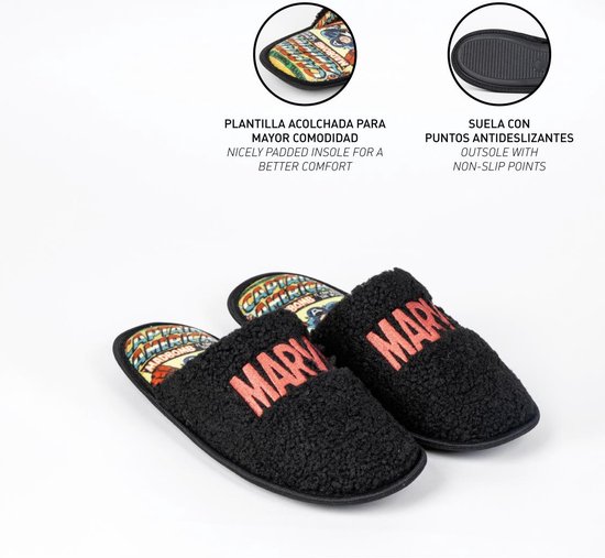Marvel Pantoufles Pantoufles femmes Chaussures à enfiler