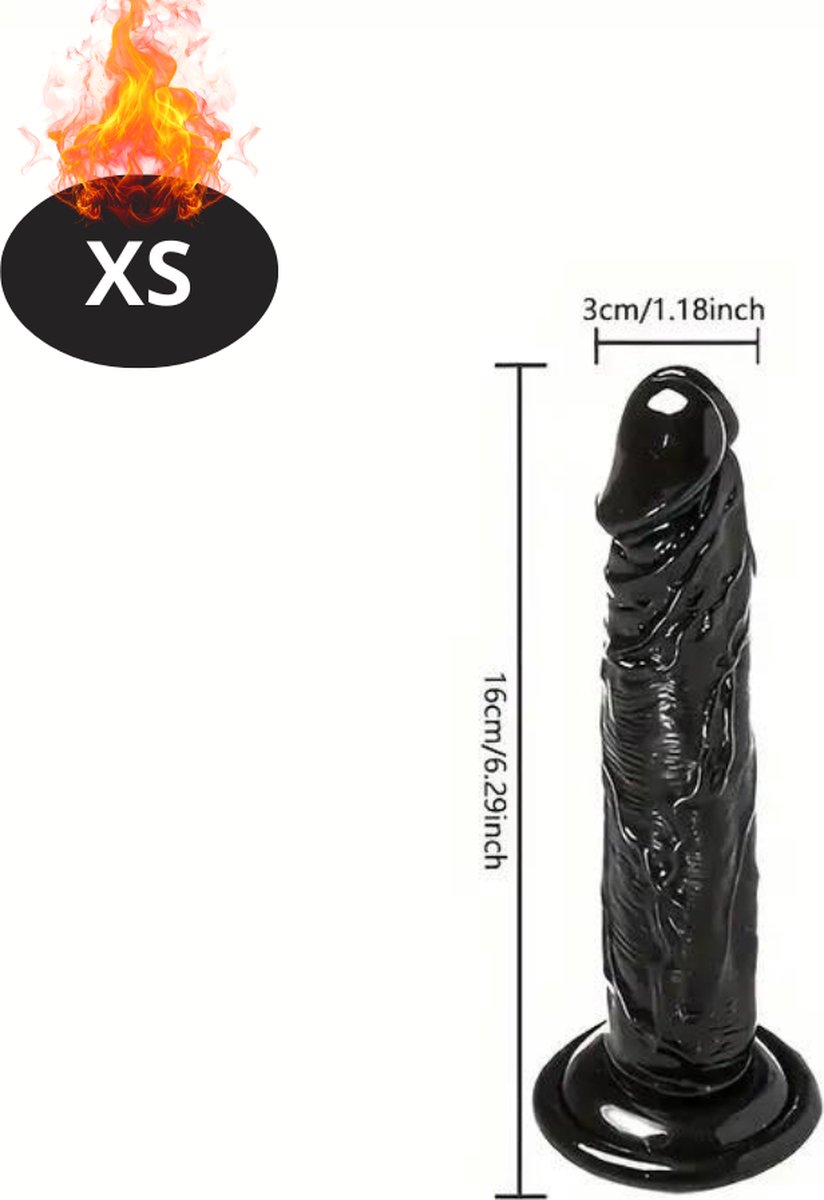Goedkoopste Bovista Dildo - Anaal - Met Zuignap - Siliconen - Sex Toys - Voor Mannen & Vrouwen - Voor Koppels - Couples - XS - Zwart