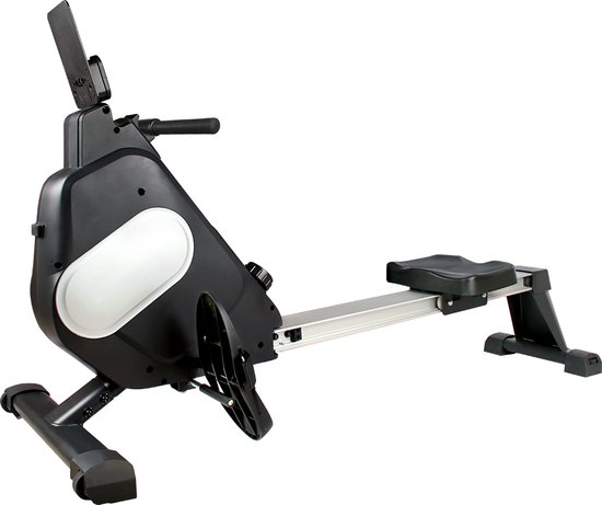 Roeimachine - Magnetische Roeitrainer - met LCD console en 16 weerstandsniveaus - Stil - Zwart