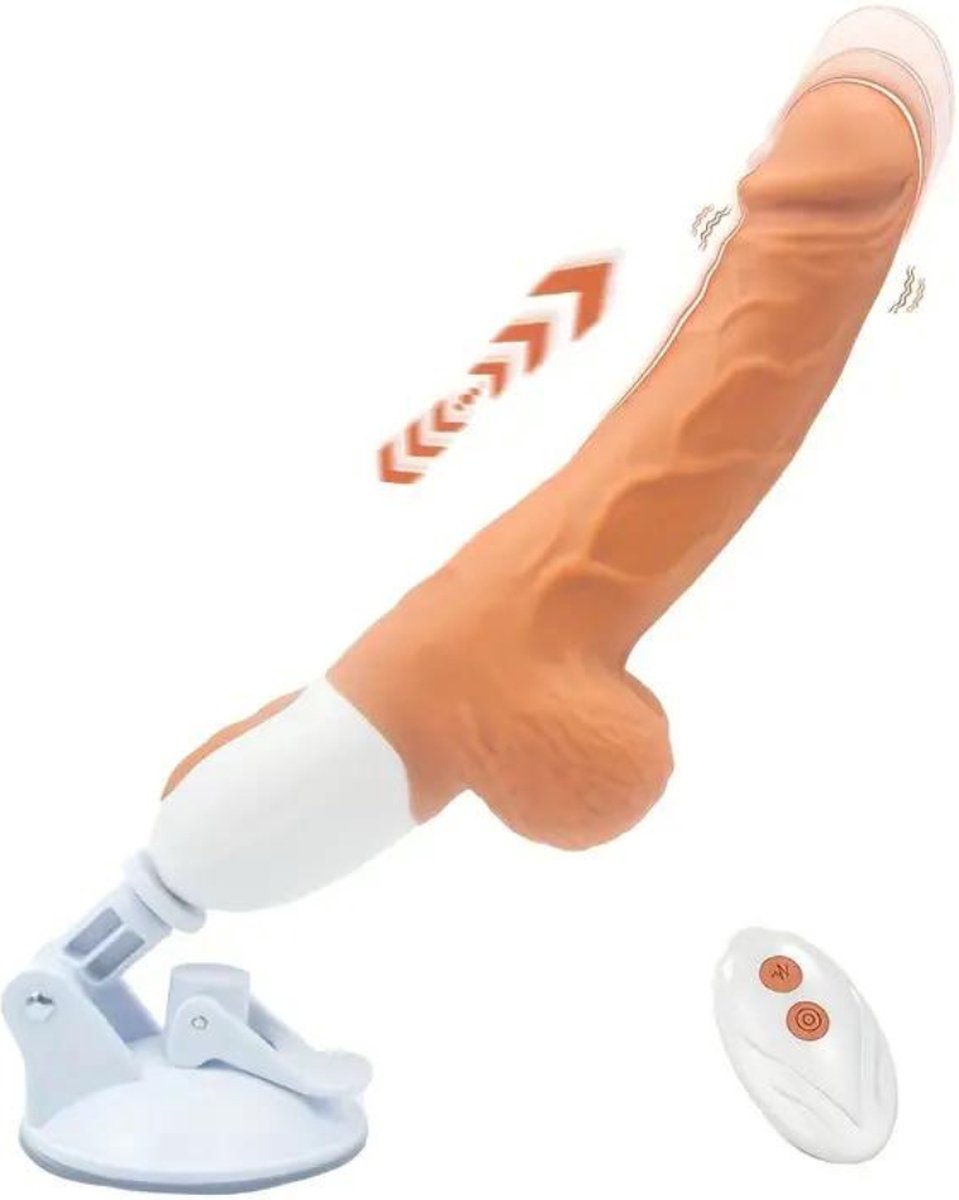 Goedkoopste Bovista Dildo - Anaal - Met Zuignap - Siliconen - Sex Toys - Voor Mannen & Vrouwen - Voor Koppels - Couples - Vlees