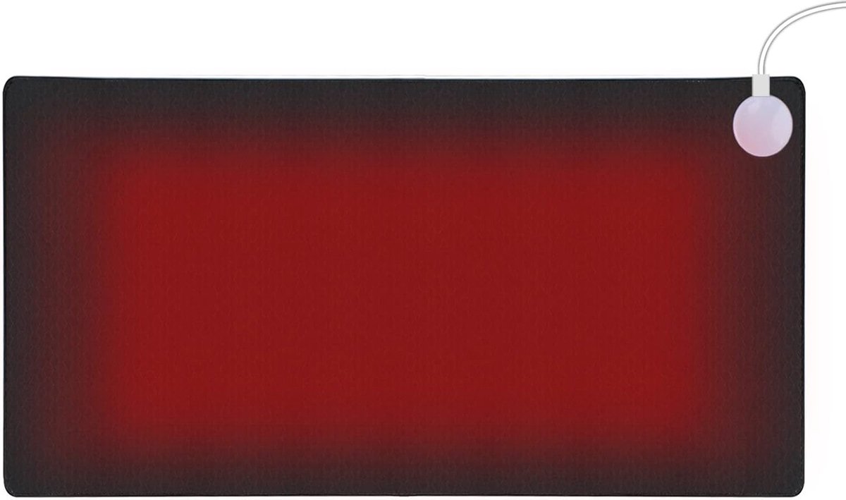 oCreon Verwarmde Bureau Mat 82x40cm - Waterdichte Muismat met Verwarming voor PC - Laptop - Kantoor