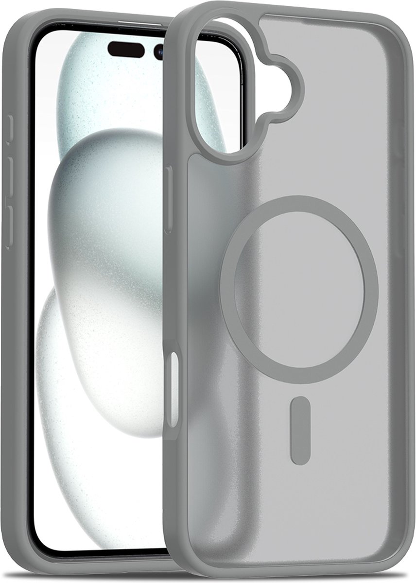 iPhone 16 Plus hoesje - Magsafe compatibel - Grijs