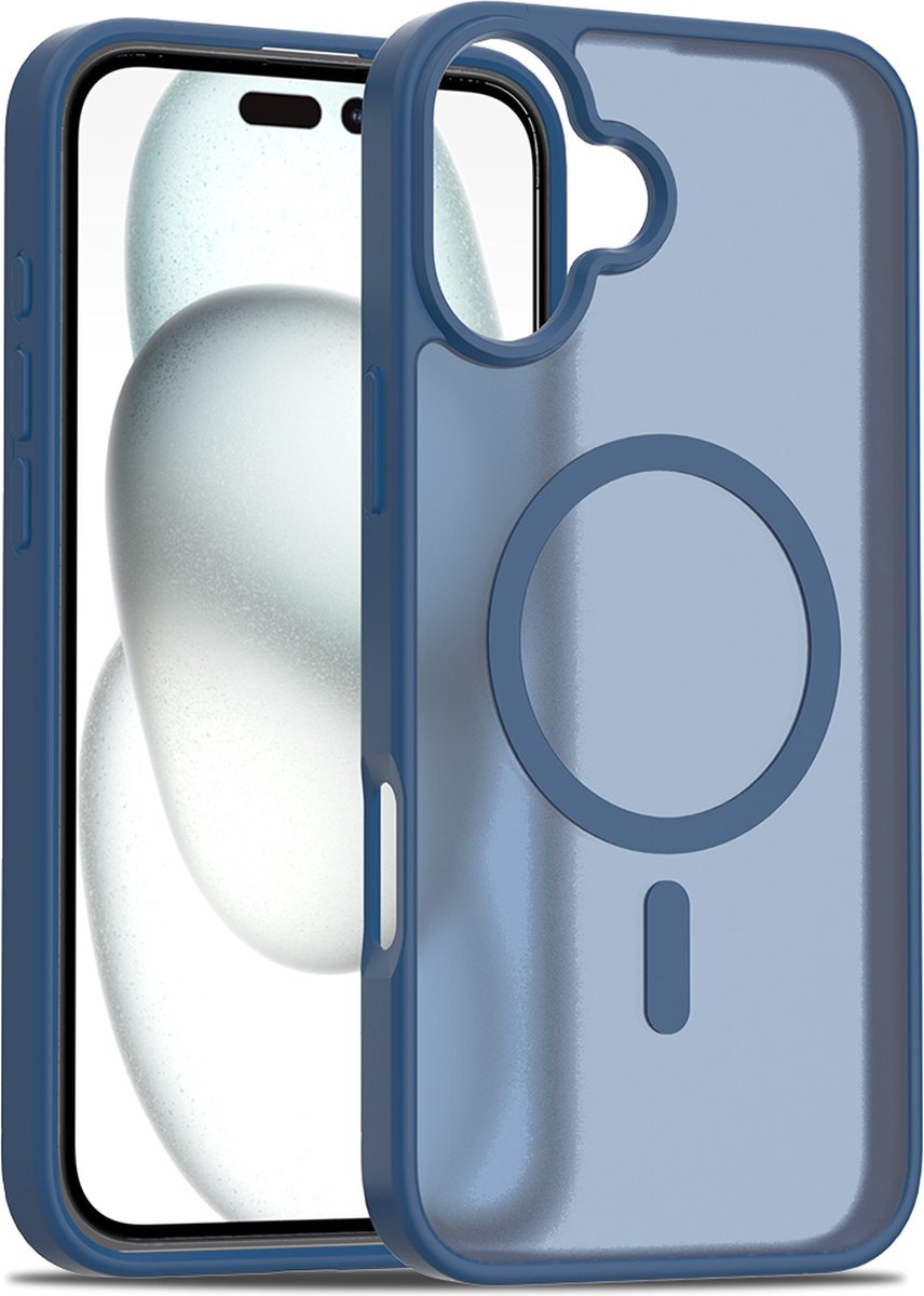 iPhone 16 Plus hoesje - Magsafe compatibel - Blauw