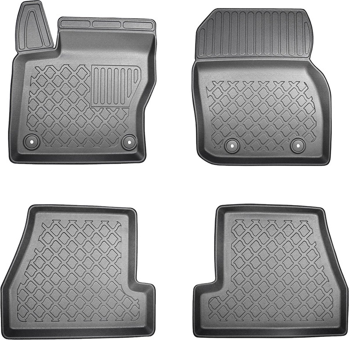 3D Automatten voor Ford Focus MK3 (2011-2018) - 4-delig - TPE-Rubber