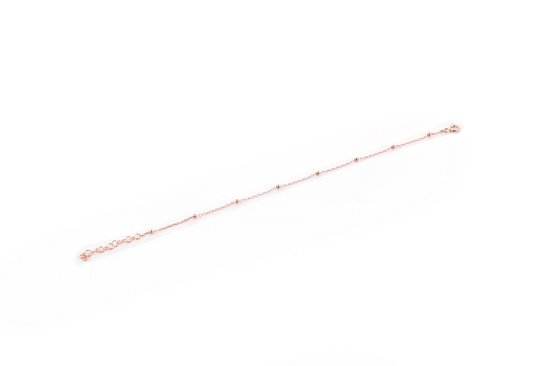 Asir - Zilveren Enkelband - Rosé goud - 22 cm