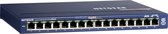 NETGEAR GS116GE - Netwerk Switch - Unmanaged - 1 Gbps - 16 poorten