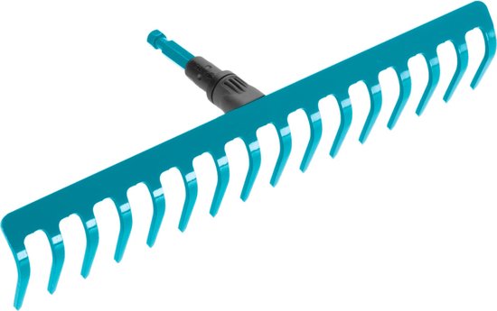Gardena Combisystem Hark 41 cm, 16 Tanden, Roestbestendig Stalen Tuingereedschap, Past op Alle Stelen
