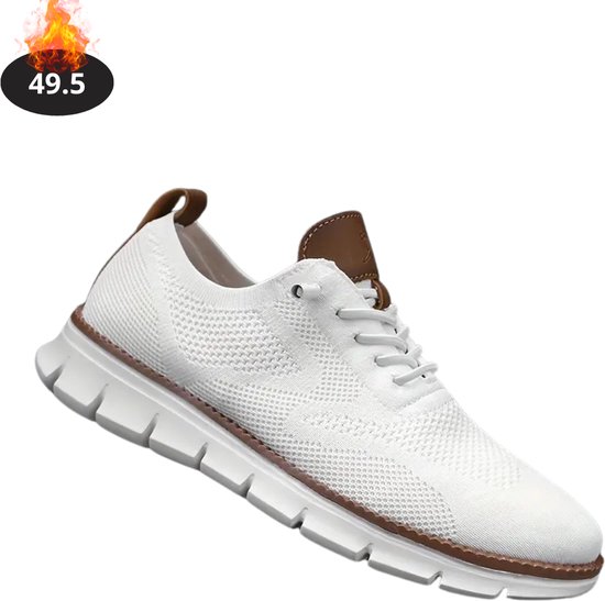 Bovista Chaussures pour femmes Homme - Baskets pour femmes - Confortables - Casual - Adulte - Wit - Taille 49,5