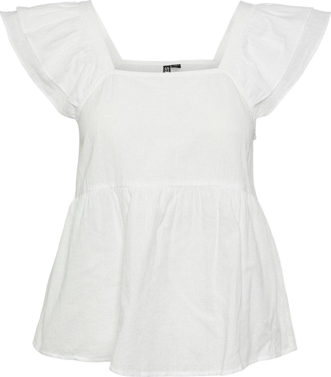 PIECES - PCMILLA SL FLOUNCE TOP - Dames - Blouses