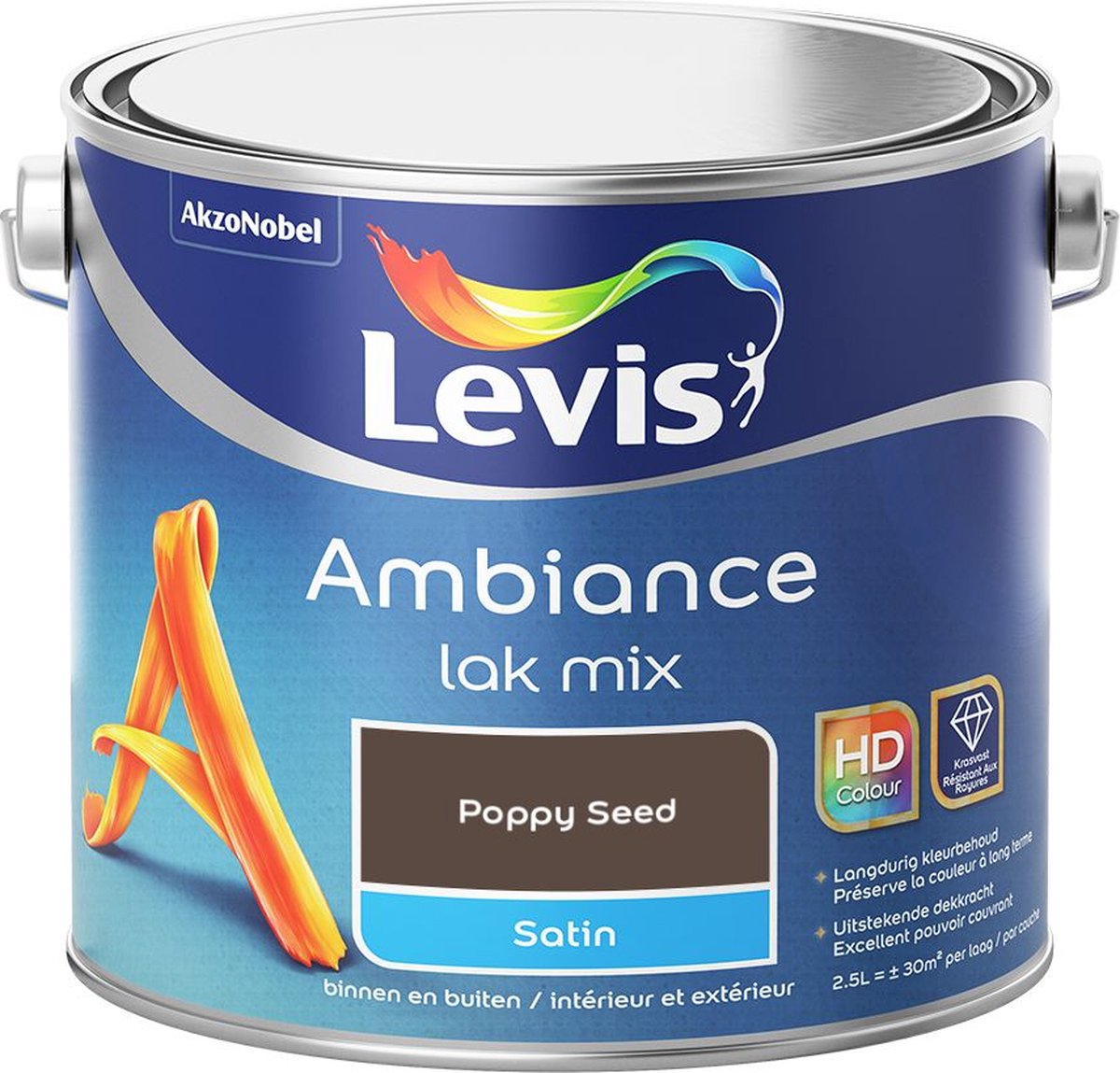 Levis - Ambiance Lak Satin Mix - Poppy Seed - Mengverf - 2,5 L