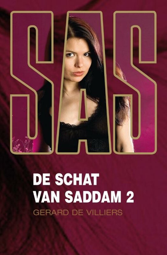 Boekcover 'De Schat van Saddam 2' van Gerard de Villiers met vrouw.