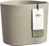Elho Eden 25 - Bloempot voor Binnen & Buiten - 100% Gerecycled Plastic - Ø 24.5 x H 23.1 cm - Zacht taupe