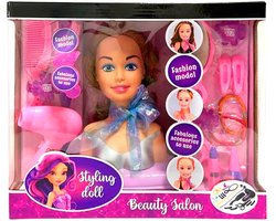 Beautysalon Stylingdoll Kapkop - Styling Head - Kap Kop - Kappop - Kaphoofd - Fashion Model