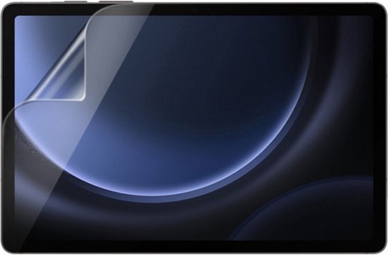 Antireflecterende screenprotector met matte afwerking, geplaatst op een tablet.