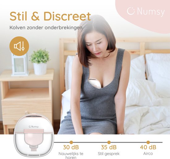 Numsy Elektrische Draadloze Borstkolf Enkel - Handsfree - BPA Vrij - Enkele van Numsy — afbeelding 4