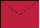 Envelop c6 rood 5 stuks