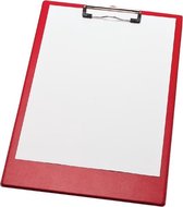 Klembord Lpc A4 folio klem 10 cm rood