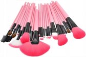 ***Diamond Make Up Kwastenset - 20 delig - Make Up Brush - Make Up Penselenset - Oogschaduw - Kwasten - Roze - van Heble®***