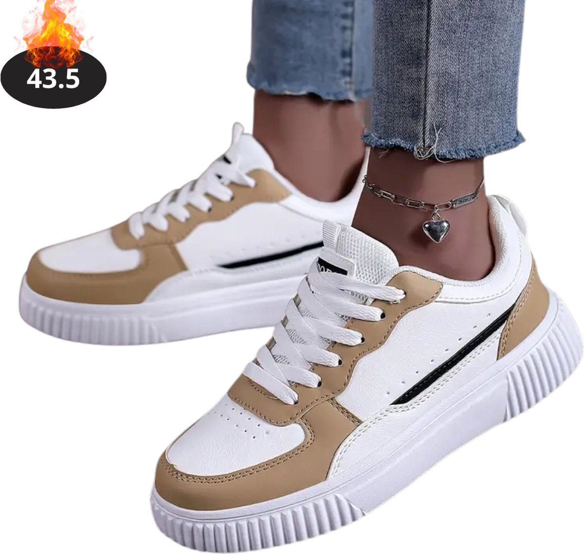 Bovista Schoenen Dames Sneakers Comfortabel Casual Volwassen Lichtbruin