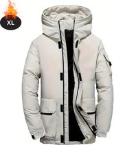 Nivard Skipak - SkiBroek - Skijas - Ski Suit - Wintersport - Heren - Winter - Warm Fleece - Beige - Maat XL