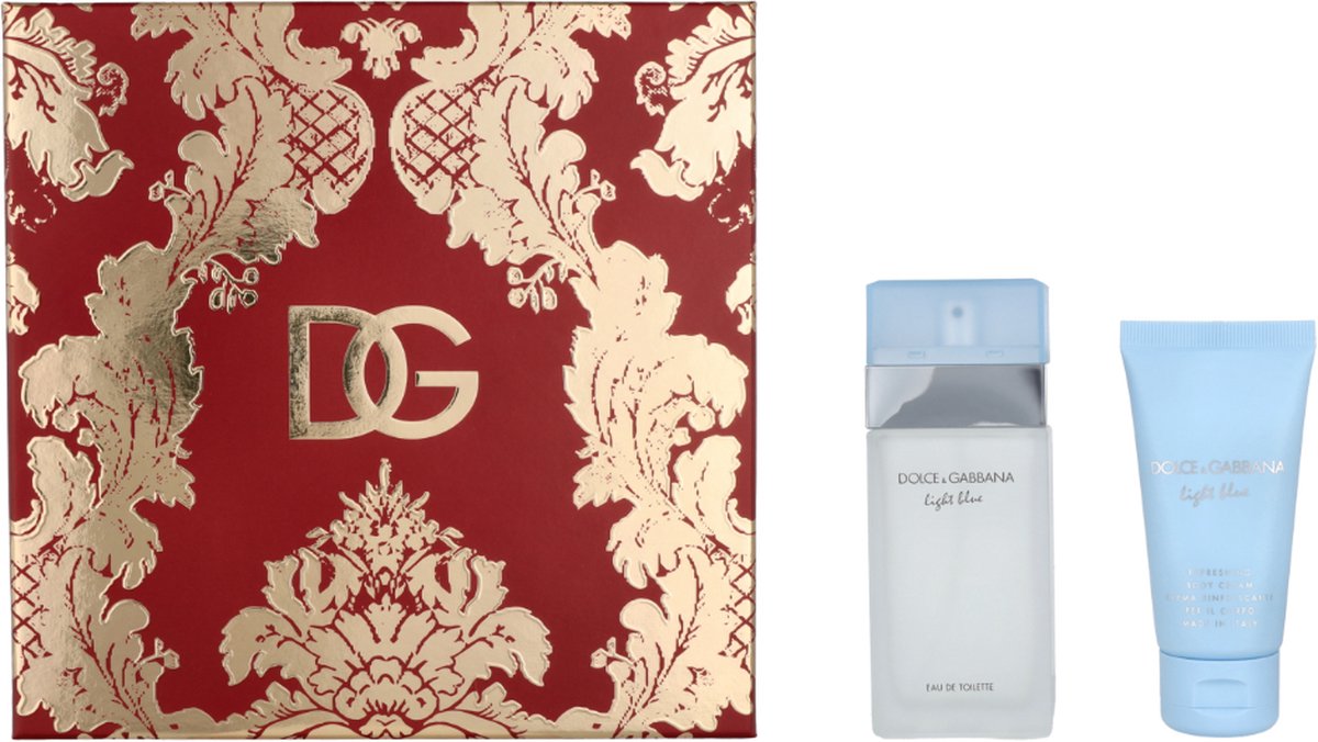 Goedkoopste Light Blue Dárková Sada Edt 50 Ml A Tělový Krém 50 Ml