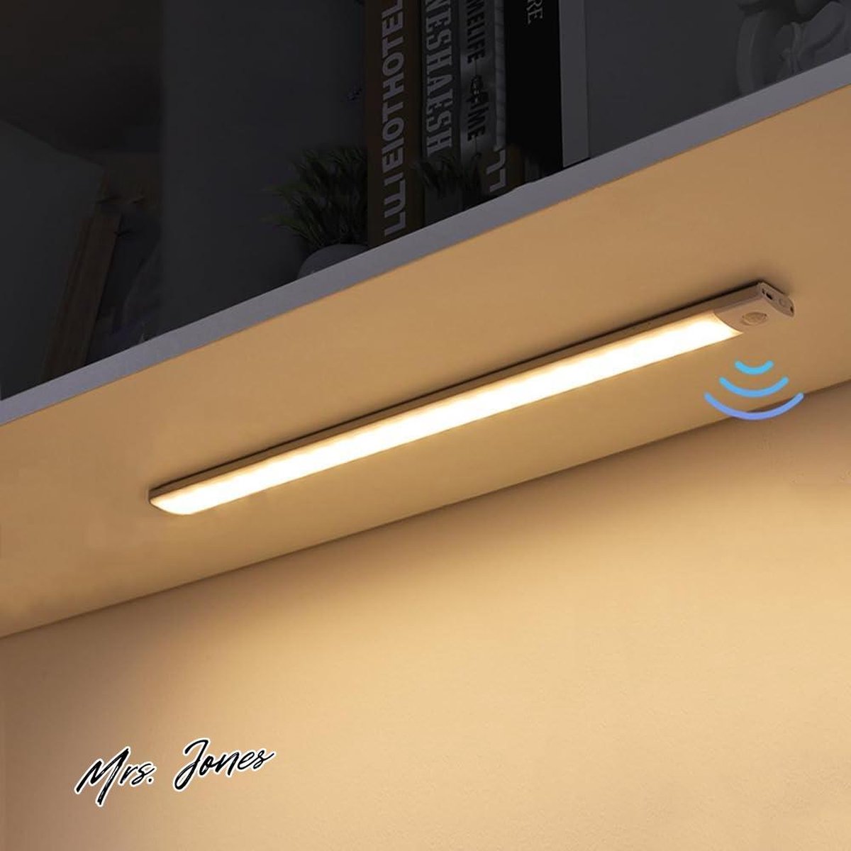 Mrs. Jones Led-kastverlichting 2 stuks 3 kleuren ledlampen bewegingssensor traploos dimmen oplaadbaar ledlicht magnetisch nachtlampje trappen hal .