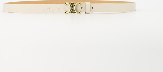 Ceinture Teatro - Eline Small - Classic Grain - Ceintures avec boucle - Beige - Écru - Doré - Taille 95