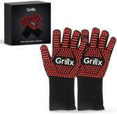 GrillX Hittebestendige Handschoenen - 2 stuks - Ovenwanten - BBQ Handschoenen tot 500°C - Ovenhandschoenen - Kamado Accesoires