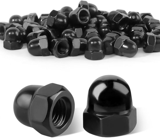 PD® dopmoeren M8 roestvrij staal (DIN 1587) | A2 V2A Roestvaststalen dopmoeren | Beschermende dopmoeren in hoge vorm voor schroeven, draadstangen & draadbouten | 50 stuks PD® dopmoeren M8 roestvrij staal (DIN 1587) | A2 V2A Roestvaststalen dopmoeren | Beschermende dopmoeren in hoge vorm voor schroeven, draadstangen & draadbouten | 50 stuks