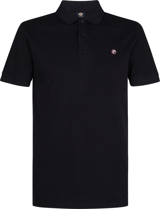 Petrol Industries Heren Polo Shirt - Korte Mouw - Katoen - Herenkleding - Zwart - Maat XL