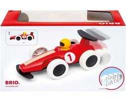 BRIO Pull Back gemotoriseerde grote raceauto - Aanbevolen voor peuters van 18 maanden en ouder
