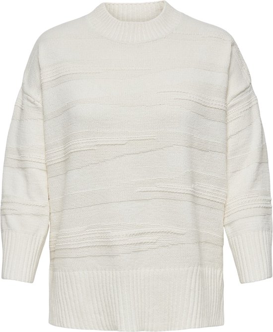 ONLY CARMAKOMA - CARIMA LS LOOSE STRUCTURE O-NECK KNT - Dames - Gebreide truien