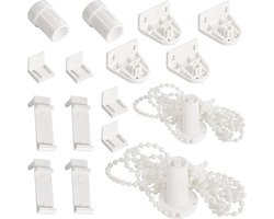 Somstyle Rolgordijn Ketting met Bevestiging Set - 2 Stuks - Klembevestiging 17 MM - Gordijn Onderdelen