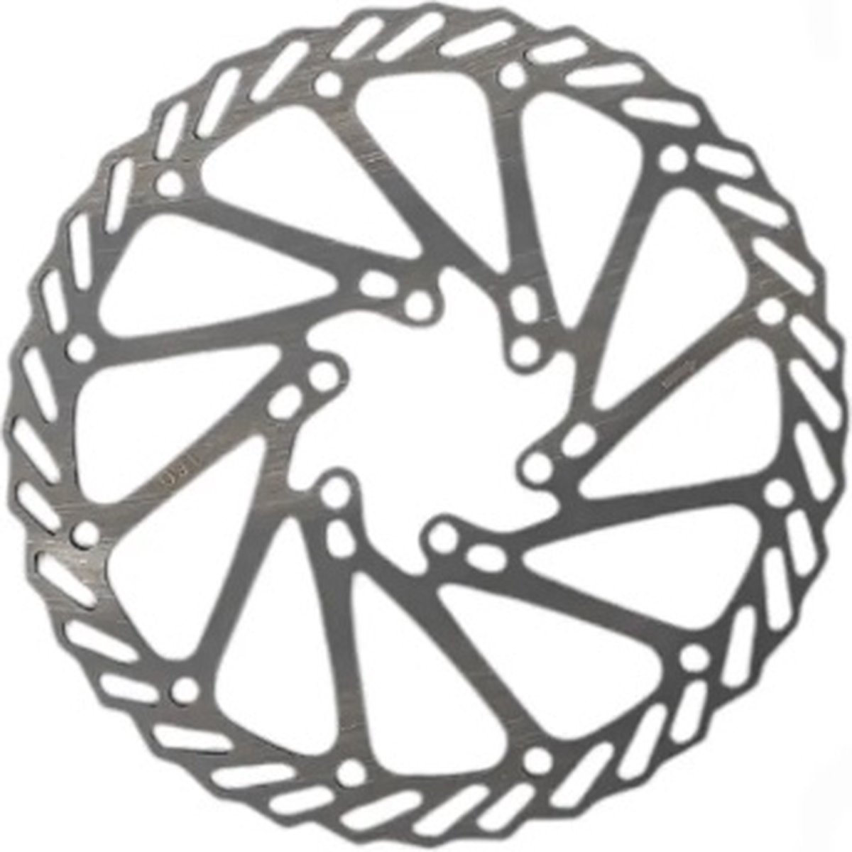 OUXI Schijfrem met boutjes | compatibel met OUXI V8 - H9 - V8 - V20 | 160 mm | 6 gaats RVS zilver