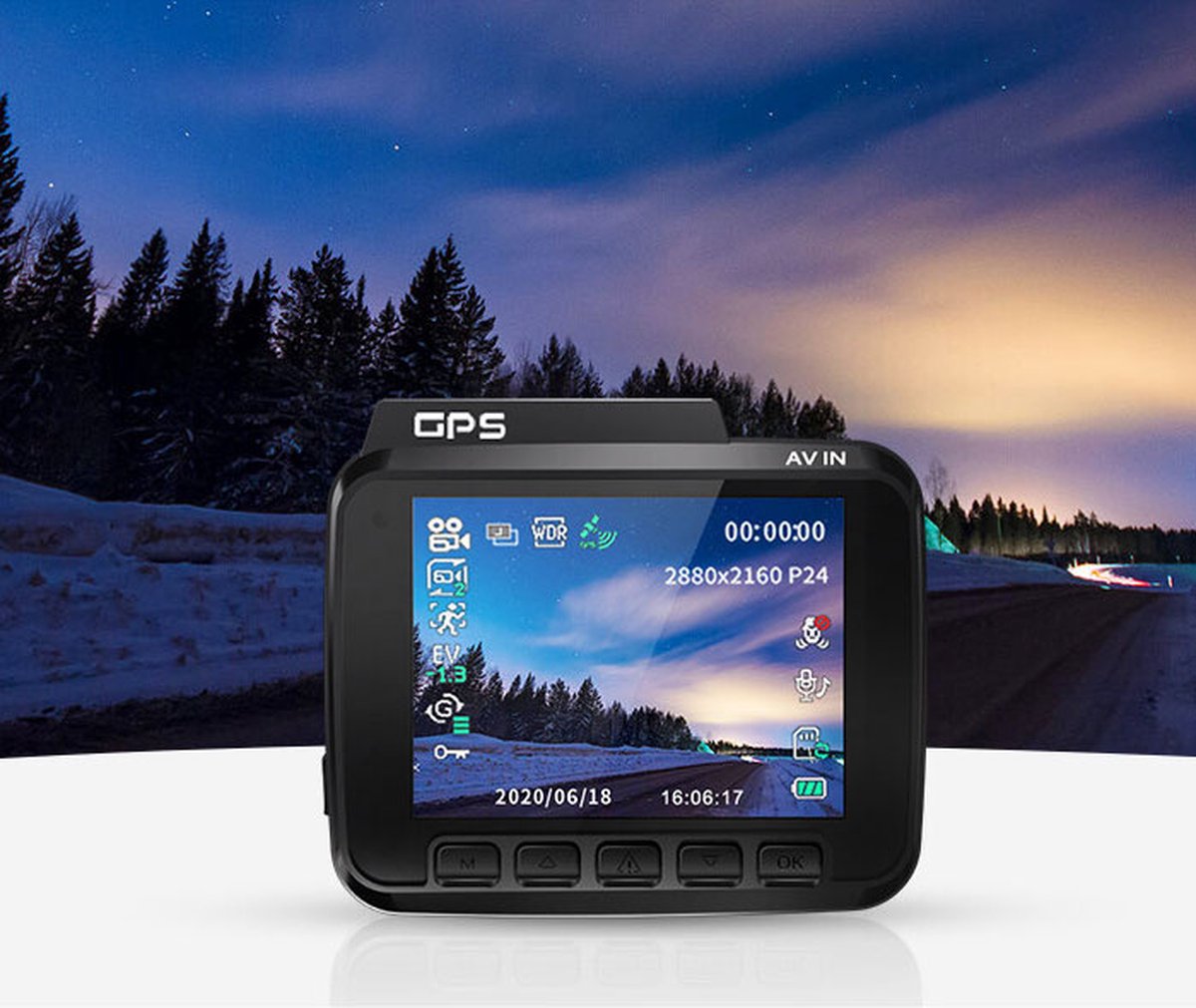 AZDome GS63H Pro 1CH 4K-dashcam met gps thumbnail 5
